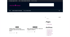 Desktop Screenshot of mysterythings.com